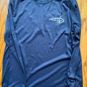 Reel Life Men's Navy Long Sleeve Tee